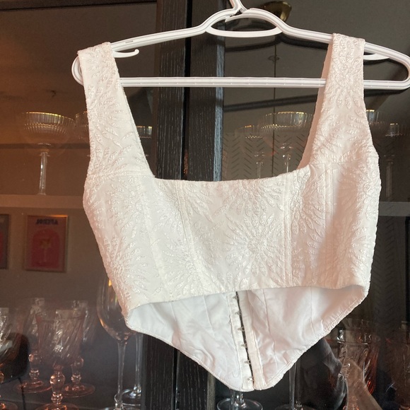 Princess Polly white detailed corset top - US 4 - Picture 5 of 5